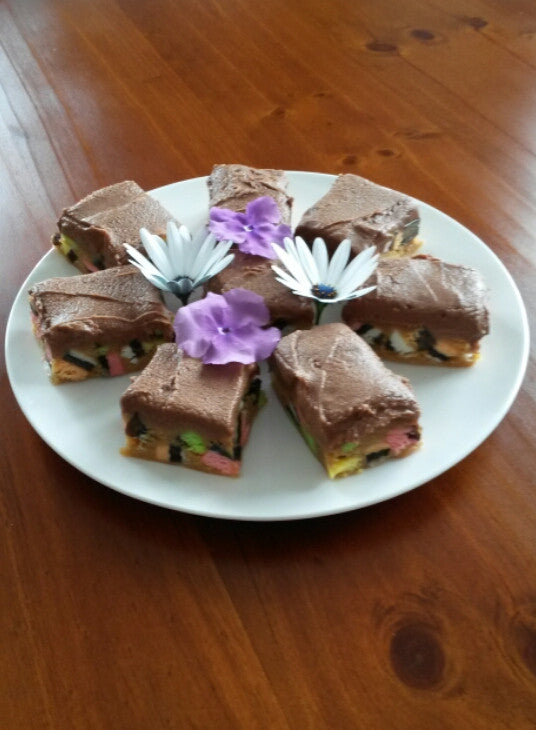 Nutella Allsorts lolly cake