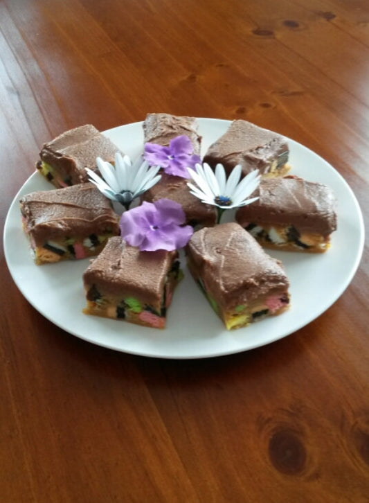 Nutella Allsorts lolly cake
