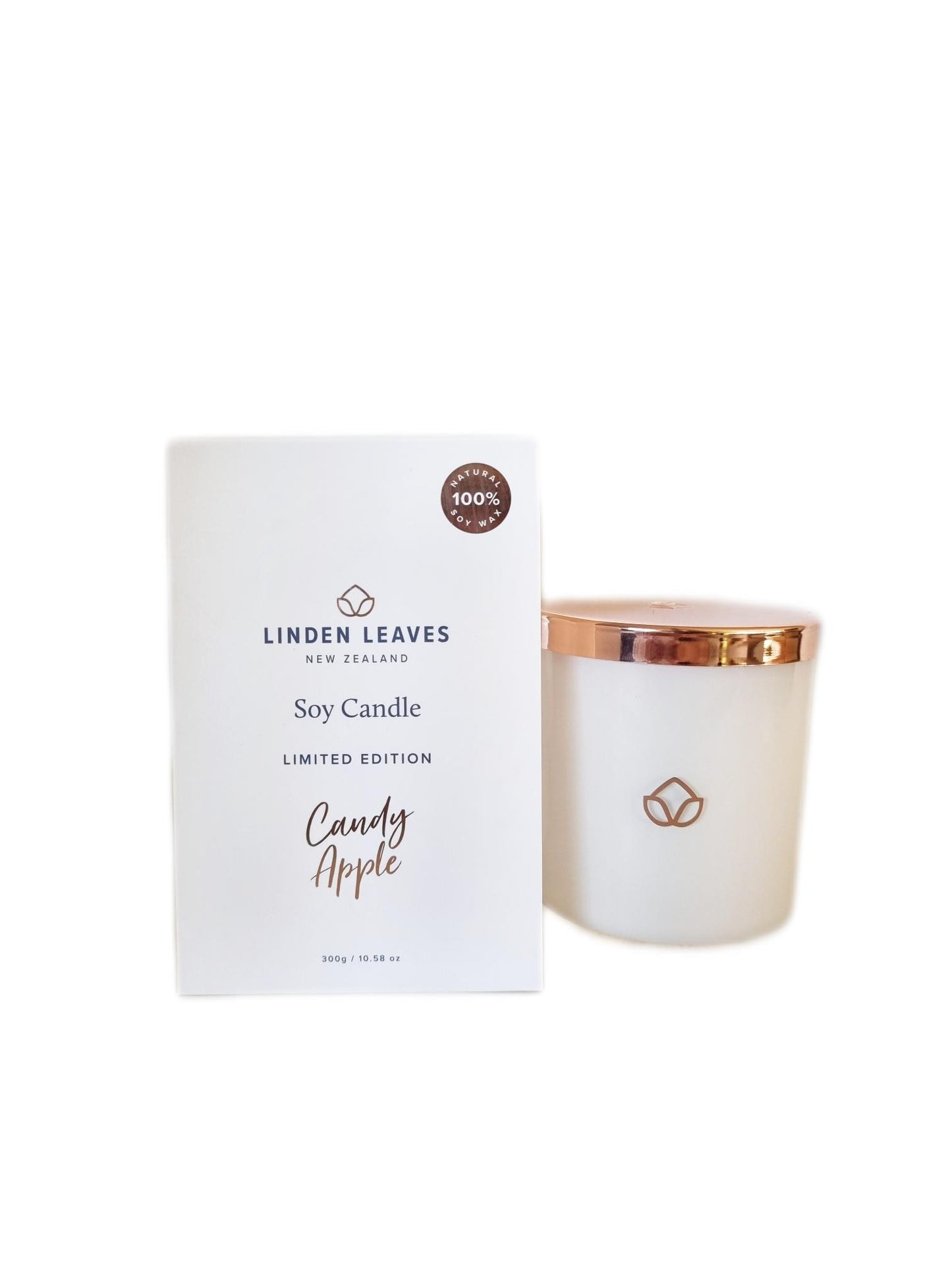 Linden Leaves Candy Apple Candle