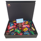 Large gift box filled to the brim with a mixture of mini fudge and funsize chocolate bars. Perfect for sharing!