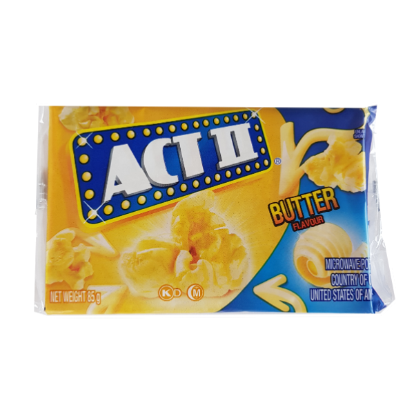 Act butter flavour popcorn - great savoury add on option
